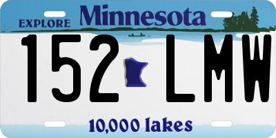 MN license plate 152LMW