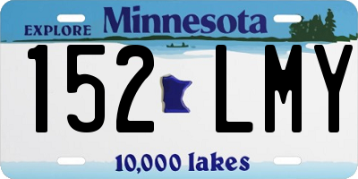 MN license plate 152LMY