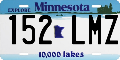 MN license plate 152LMZ