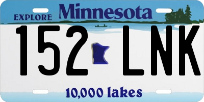 MN license plate 152LNK