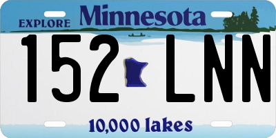 MN license plate 152LNN