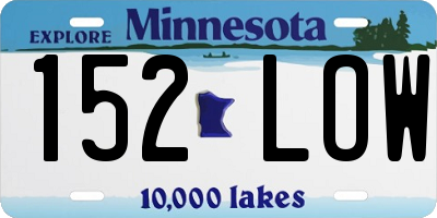 MN license plate 152LOW