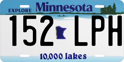 MN license plate 152LPH