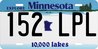 MN license plate 152LPL