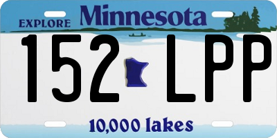 MN license plate 152LPP