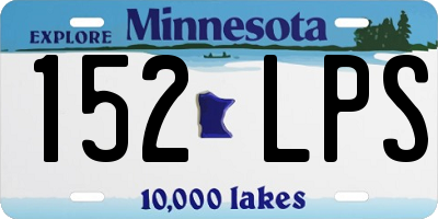 MN license plate 152LPS