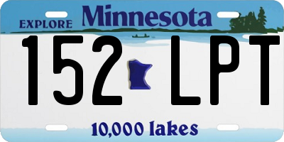 MN license plate 152LPT