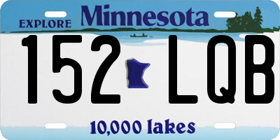 MN license plate 152LQB