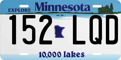 MN license plate 152LQD