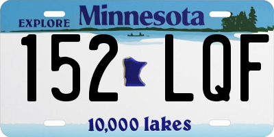 MN license plate 152LQF