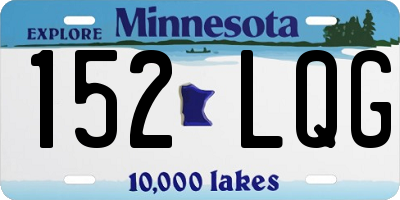 MN license plate 152LQG