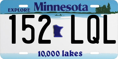 MN license plate 152LQL