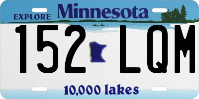 MN license plate 152LQM