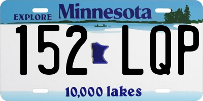 MN license plate 152LQP