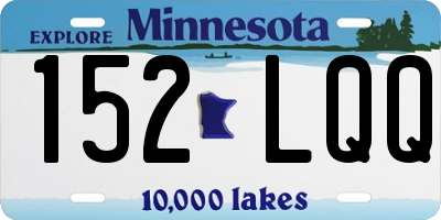 MN license plate 152LQQ