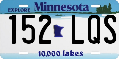 MN license plate 152LQS