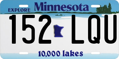 MN license plate 152LQU