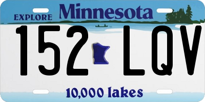 MN license plate 152LQV