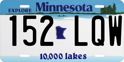MN license plate 152LQW