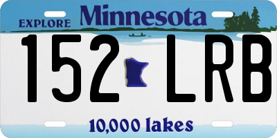 MN license plate 152LRB