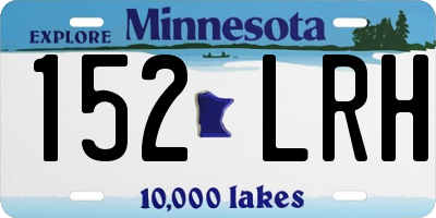 MN license plate 152LRH