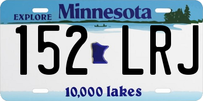MN license plate 152LRJ