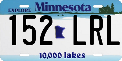 MN license plate 152LRL
