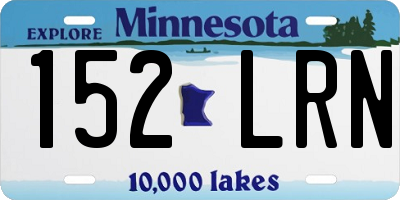 MN license plate 152LRN