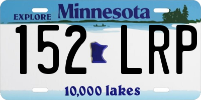 MN license plate 152LRP
