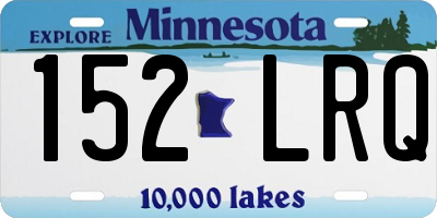 MN license plate 152LRQ