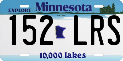 MN license plate 152LRS