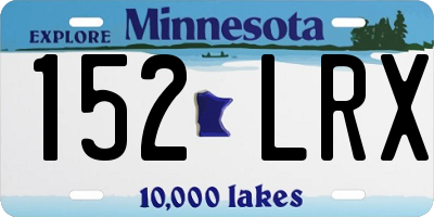 MN license plate 152LRX