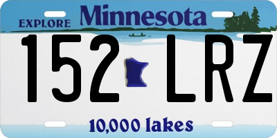 MN license plate 152LRZ