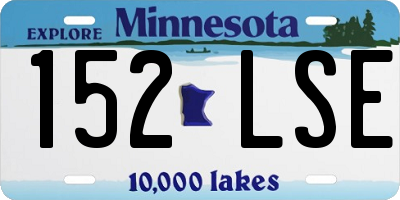 MN license plate 152LSE