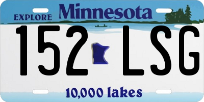 MN license plate 152LSG
