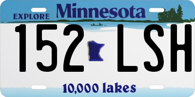 MN license plate 152LSH