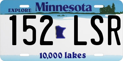 MN license plate 152LSR