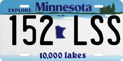 MN license plate 152LSS
