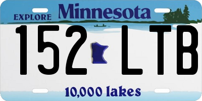 MN license plate 152LTB
