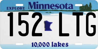 MN license plate 152LTG