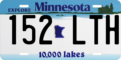 MN license plate 152LTH