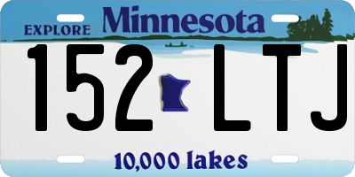 MN license plate 152LTJ