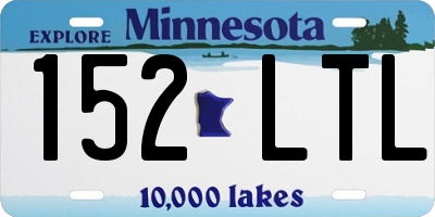 MN license plate 152LTL
