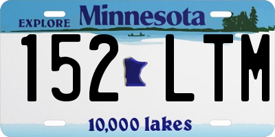 MN license plate 152LTM