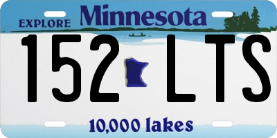 MN license plate 152LTS
