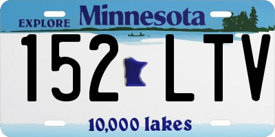 MN license plate 152LTV