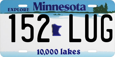 MN license plate 152LUG