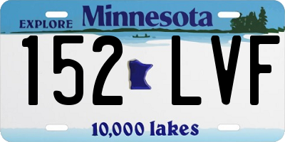 MN license plate 152LVF