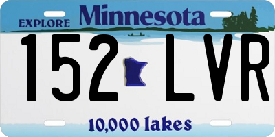 MN license plate 152LVR