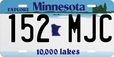 MN license plate 152MJC